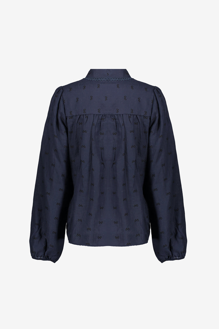 Geisha Damenbluse mit Spitzendetails