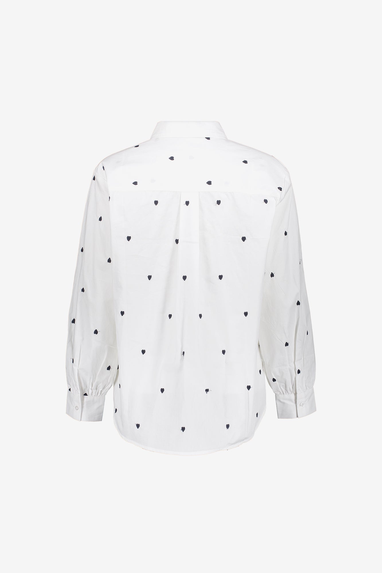Geisha Damen Bluse mit Herz-Stickerei