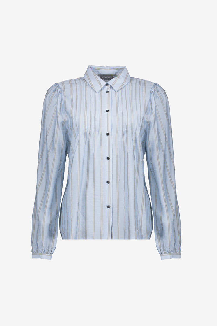 Geisha Damenbluse mit Streifenmuster
