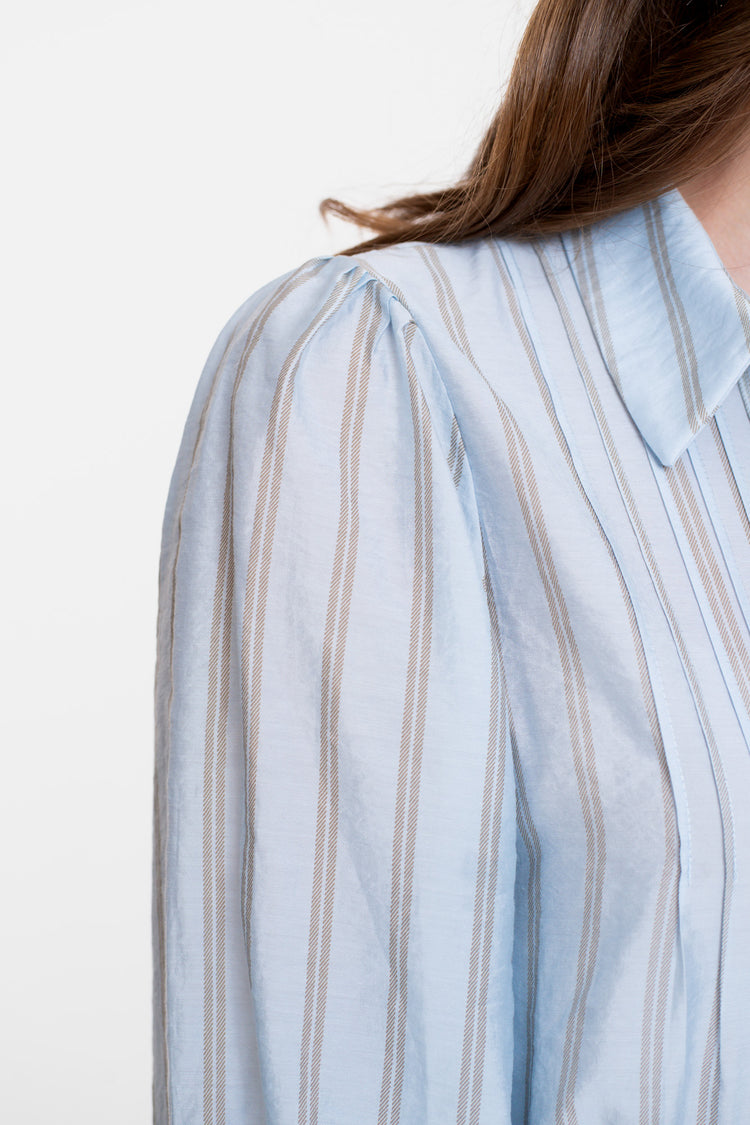 Geisha Damenbluse mit Streifenmuster