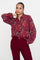 Geisha Damenbluse mit elegantem buntem Print