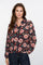 Geisha Damenbluse mit elegantem Blumenmuster