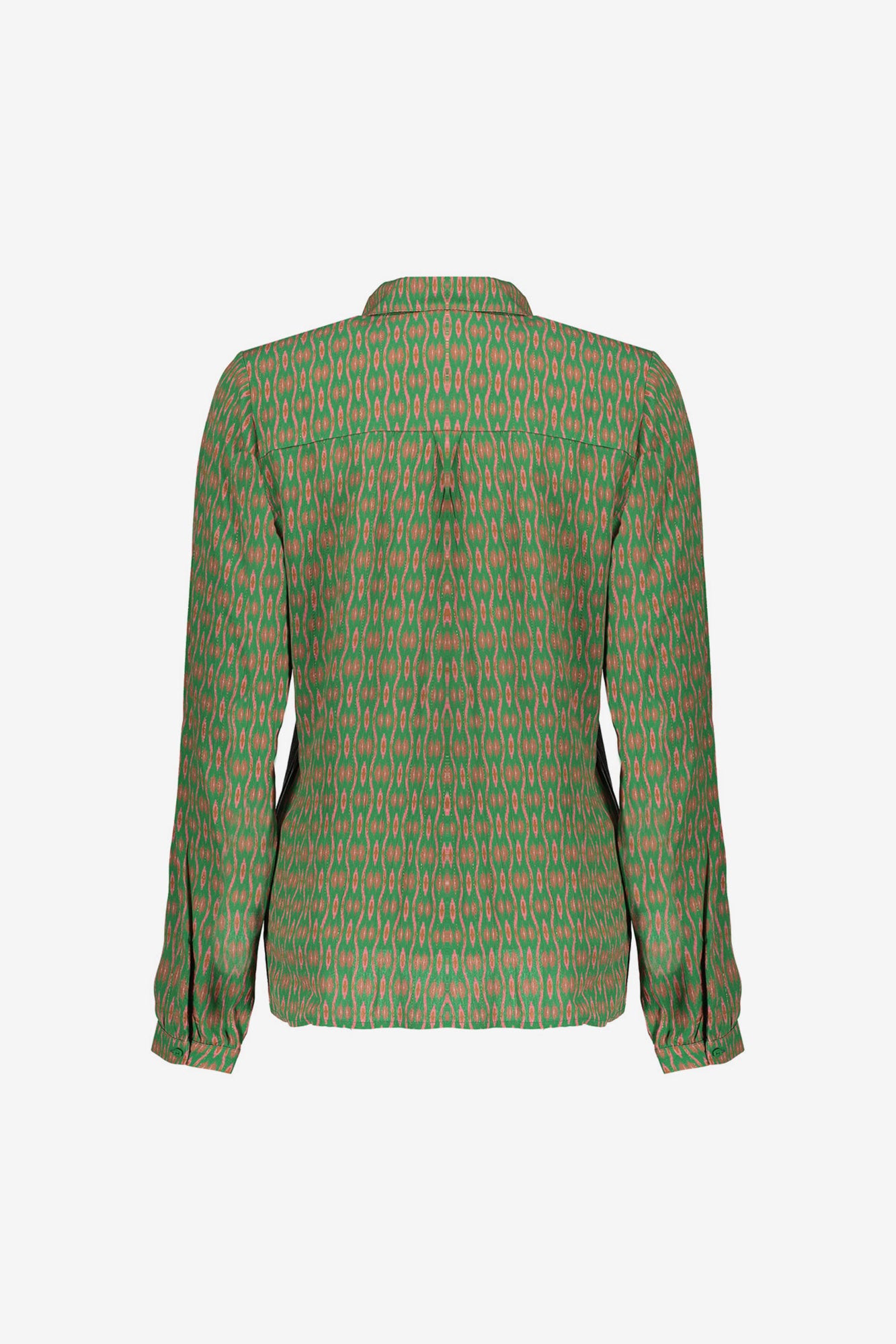 Geisha Damenbluse mit grafischem Print und Lurexfäden