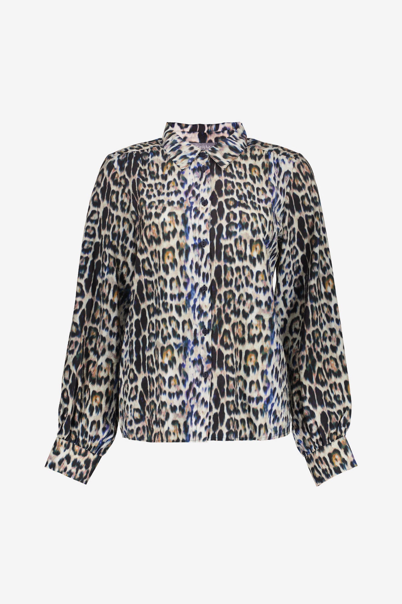 Geisha Damenbluse mit Leopardenmuster