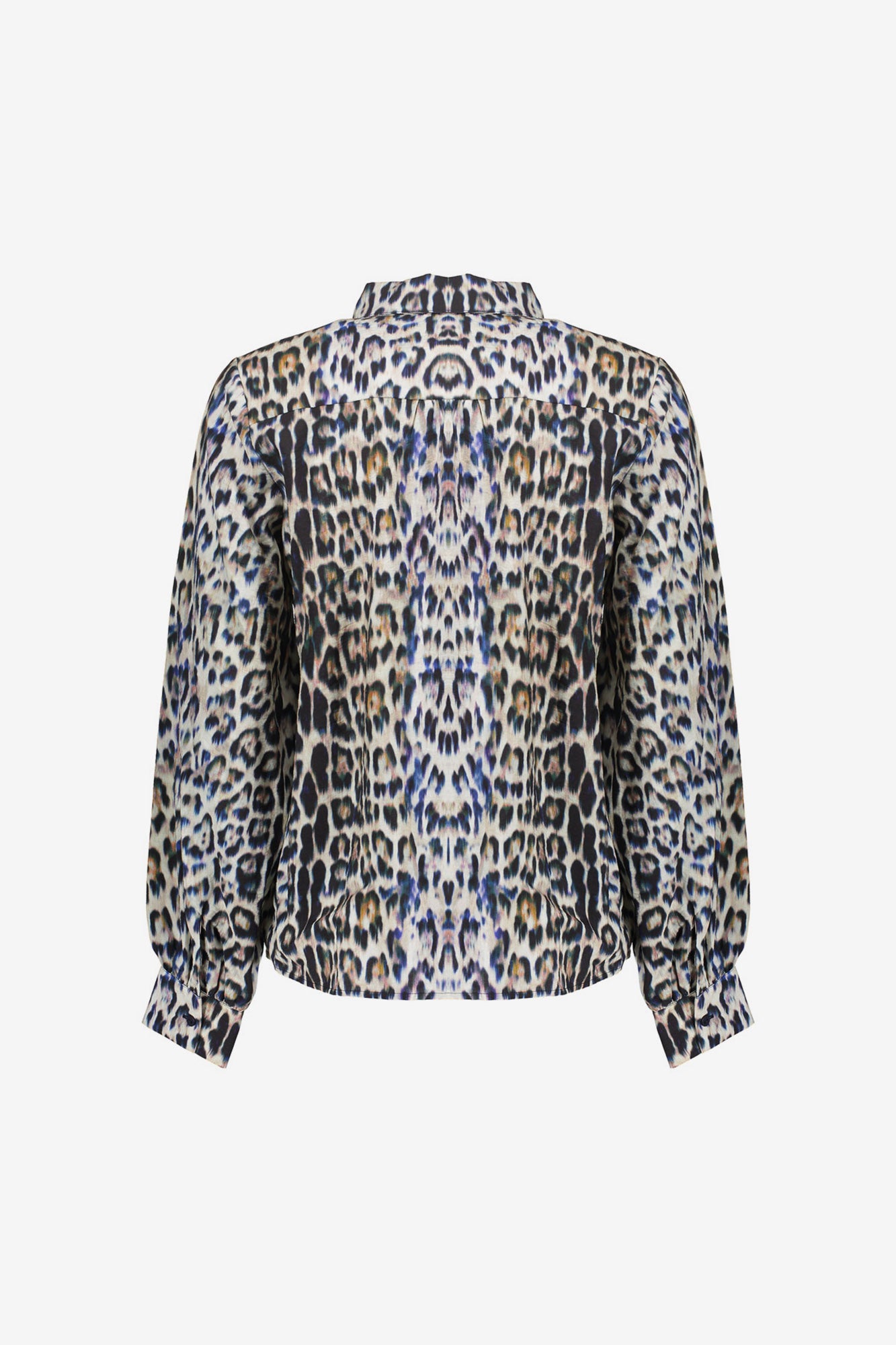 Geisha Damenbluse mit Leopardenmuster