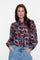 Geisha Damenbluse mit grafischem Muster