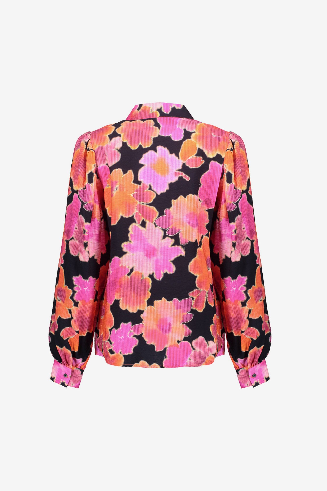 Geisha Damenbluse mit Blumenprint in Rosa