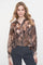 Geisha Damenbluse mit Schlangenprint und Lurex