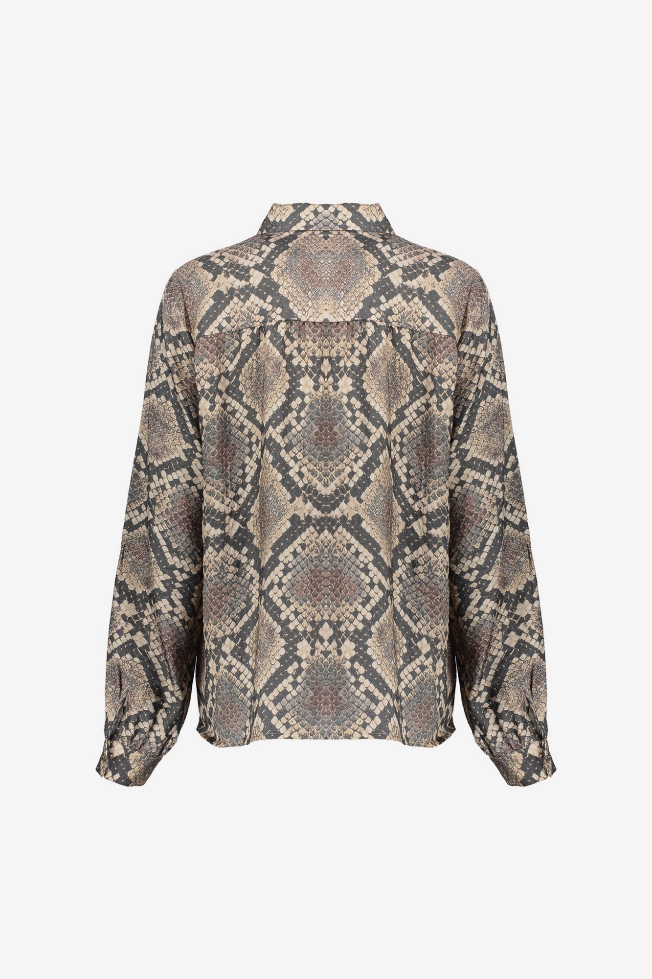 Geisha Damenbluse mit Schlangenprint