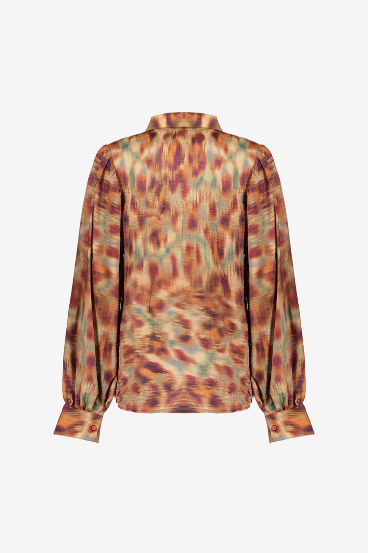 Geisha Damenbluse mit Ecoline-Print