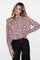 Geisha Damenbluse mit Ikat-Print