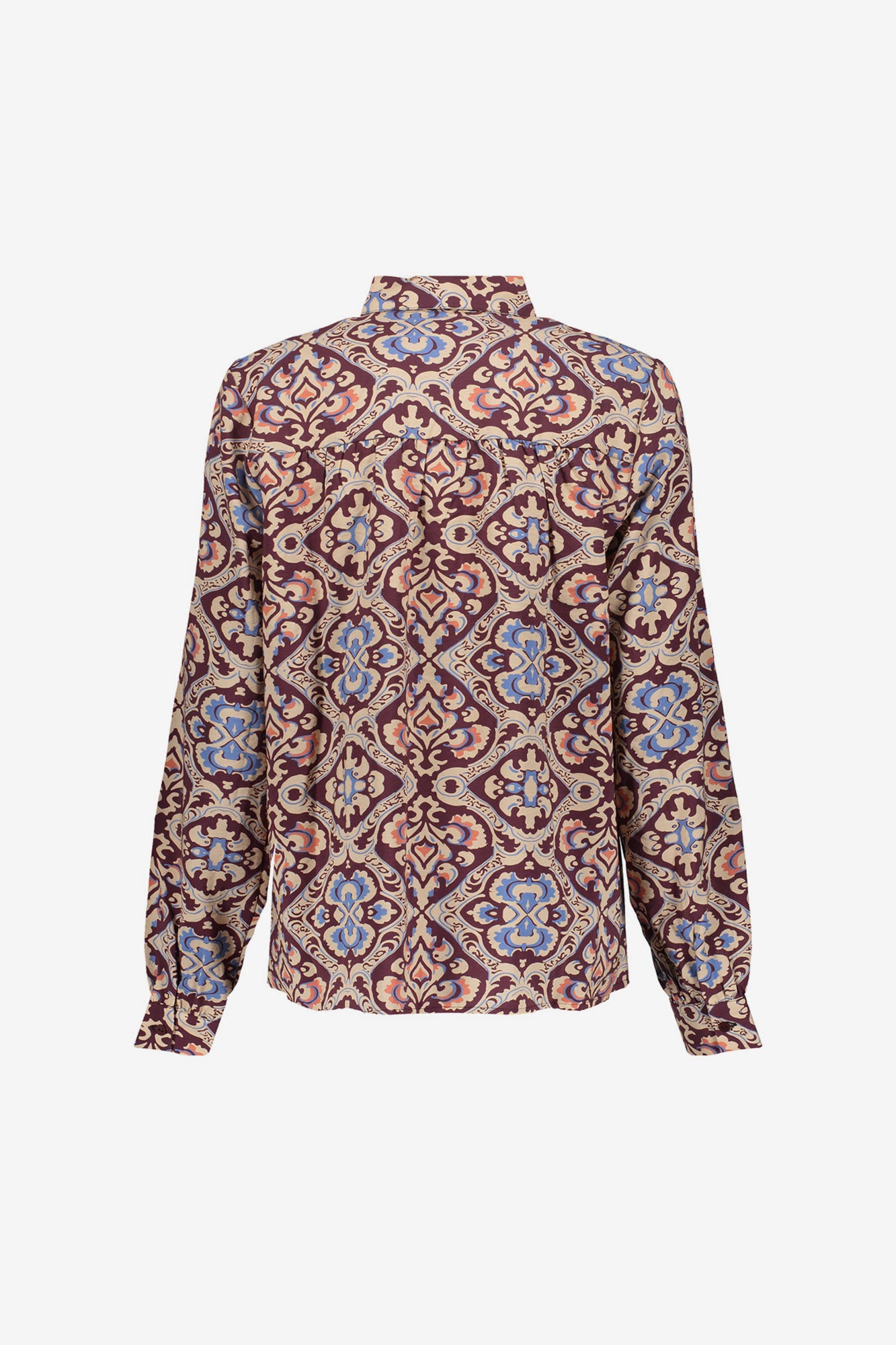 Geisha Damenbluse mit Ikat-Print