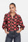 Geisha Damenbluse mit Retro-Blumenprint