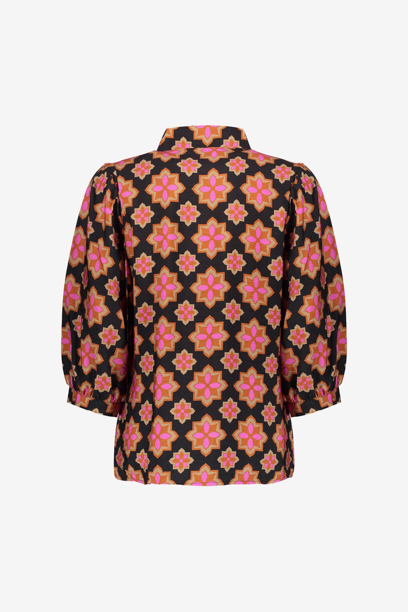 Geisha Damenbluse mit Retro-Blumenprint