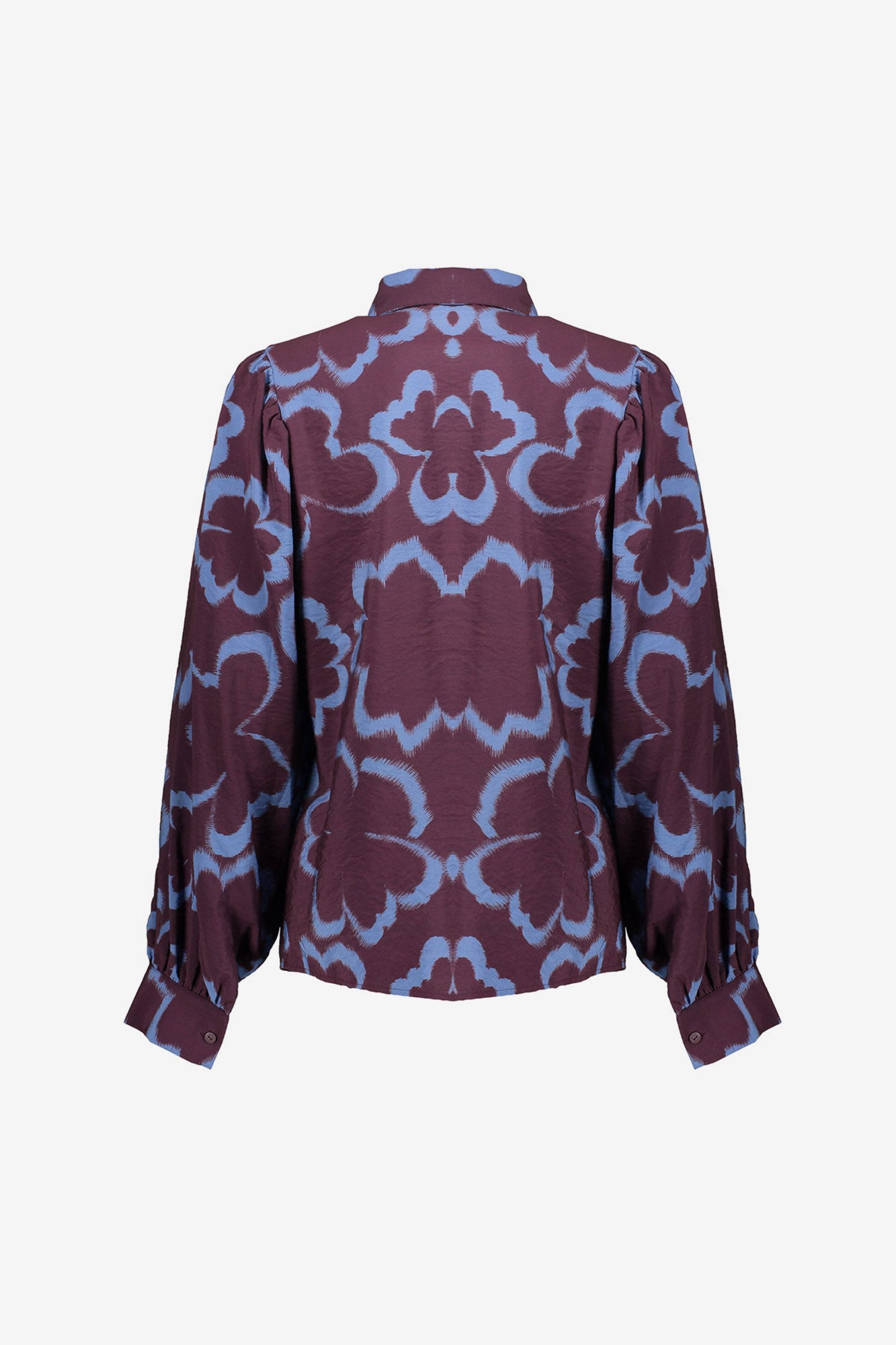 Geisha Damenbluse mit großflächigem Blumenmotiv