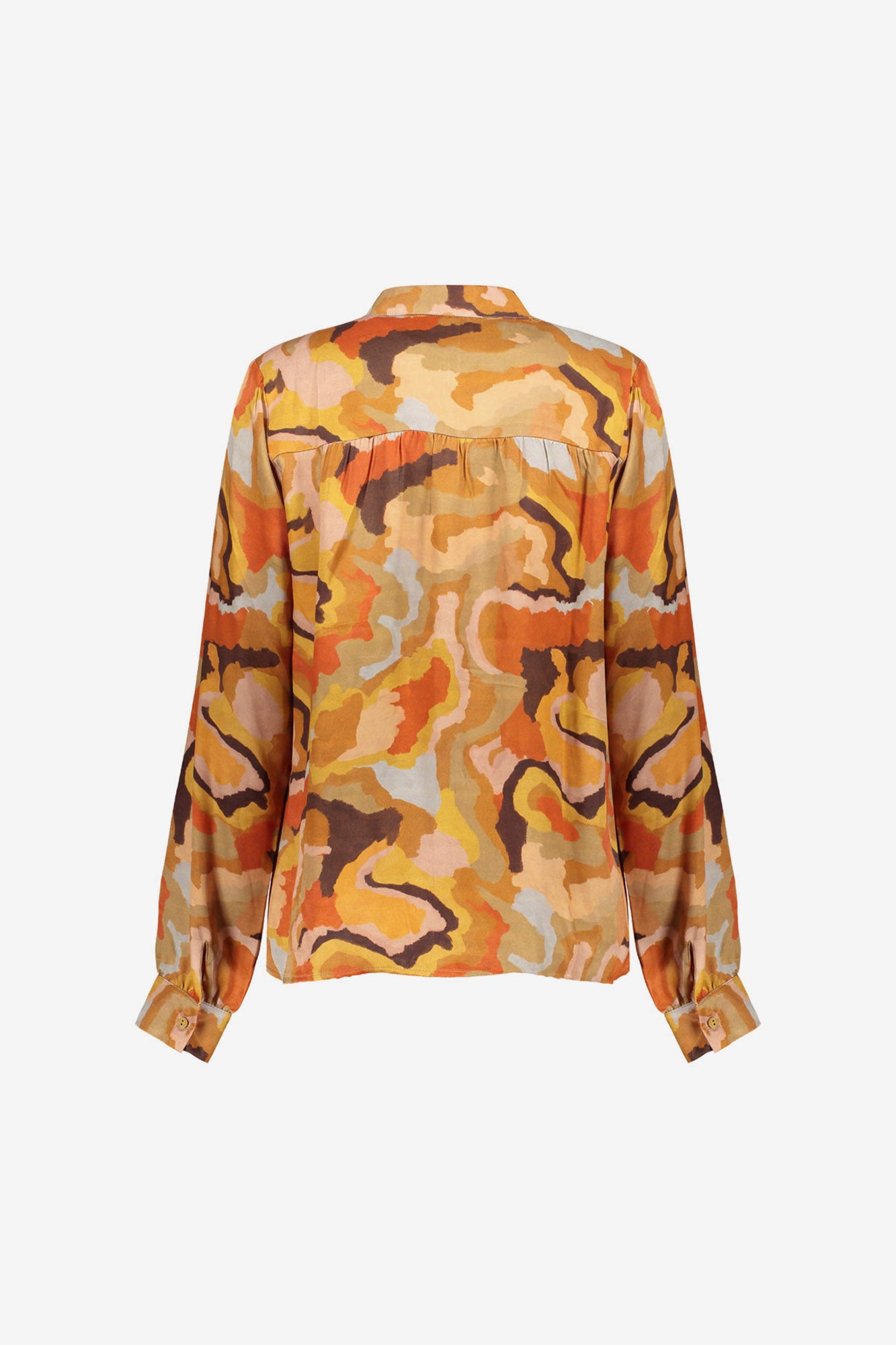 Geisha Damen-Bluse mit Multicolor-Ecoline-Print