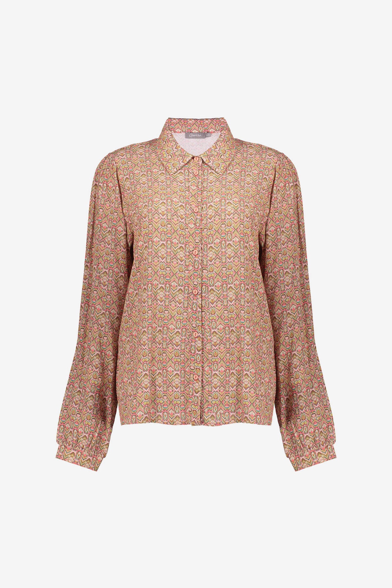 Geisha Damen-Bluse mit buntem Dessin