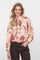 Geisha Damenbluse mit Vintage-Blumenprint