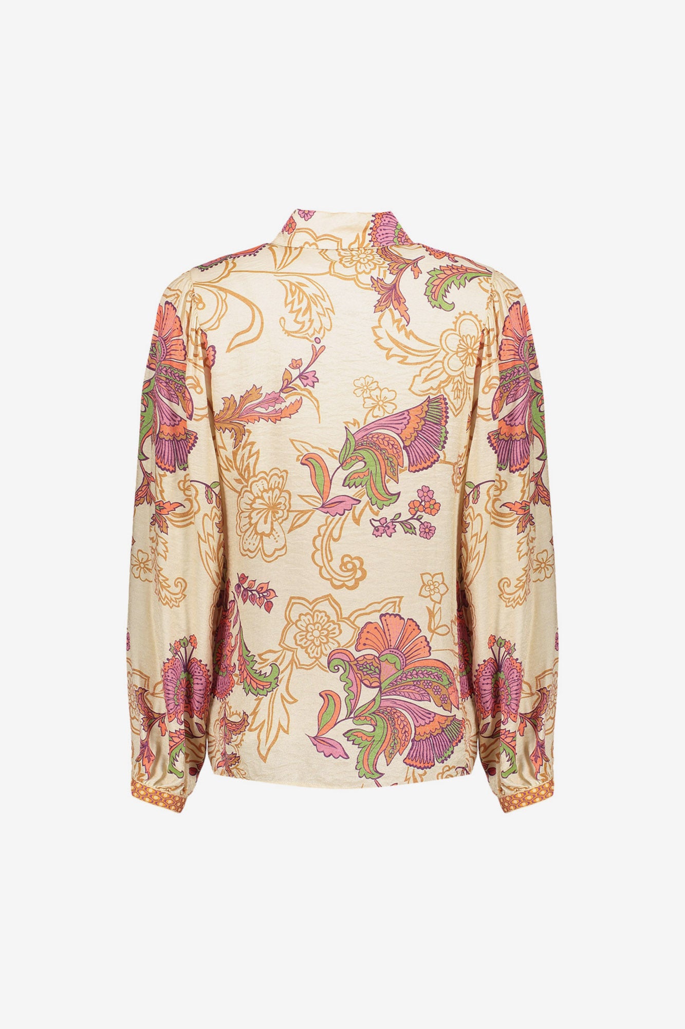 Geisha Damenbluse mit Vintage-Blumenprint
