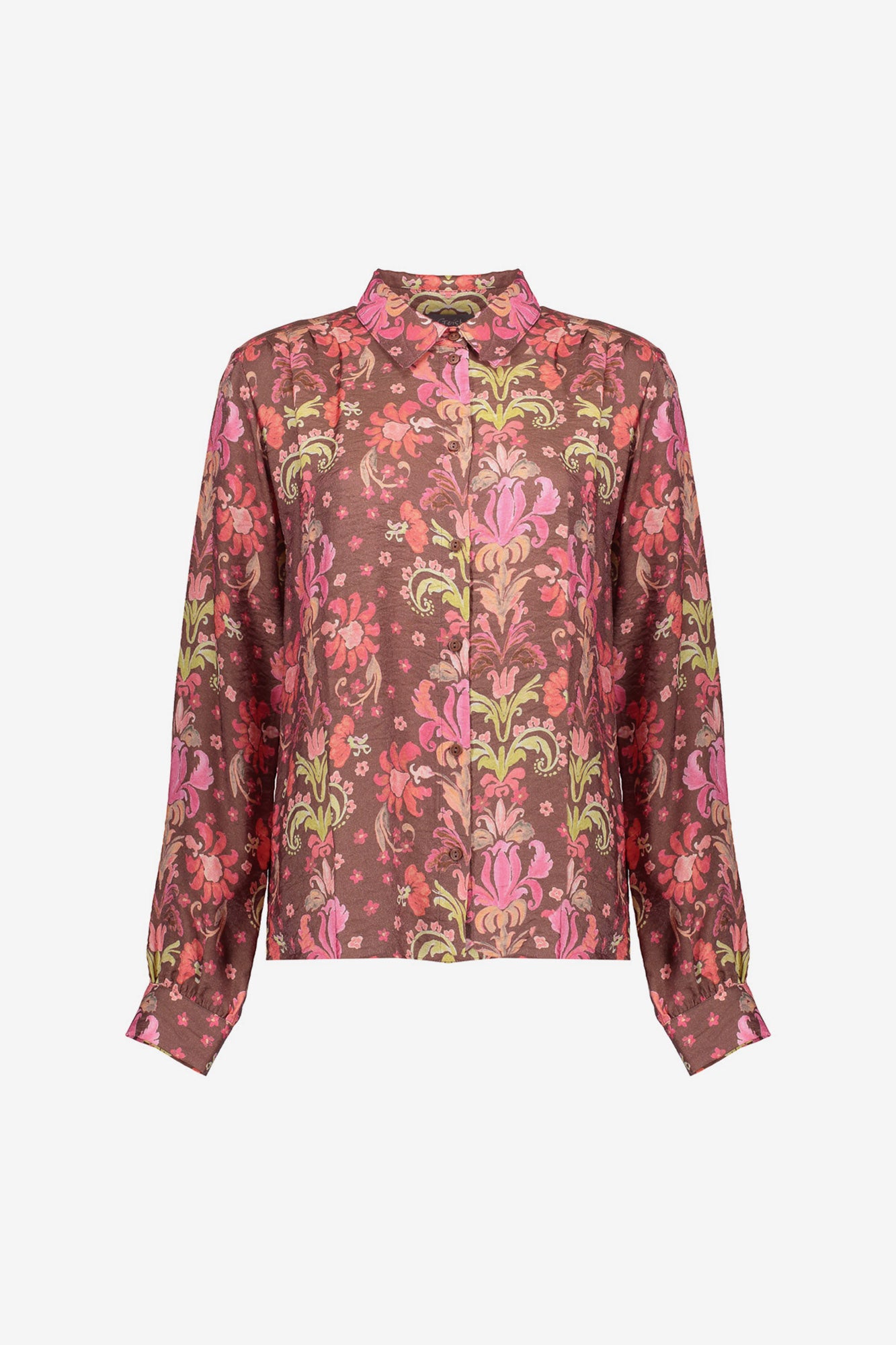 Geisha Damen-Bluse mit farbenfrohem Blumenmuster