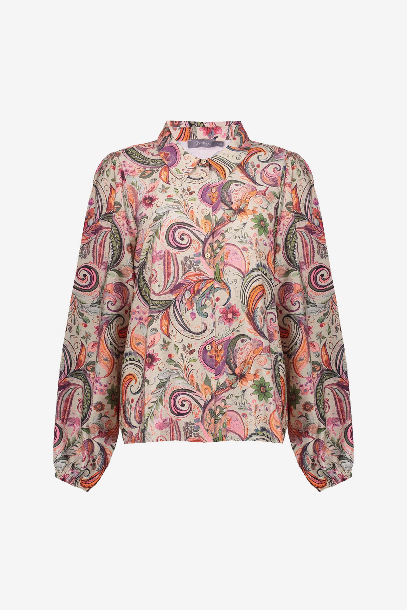 Geisha Damen-Bluse mit elegantem Blumenmuster