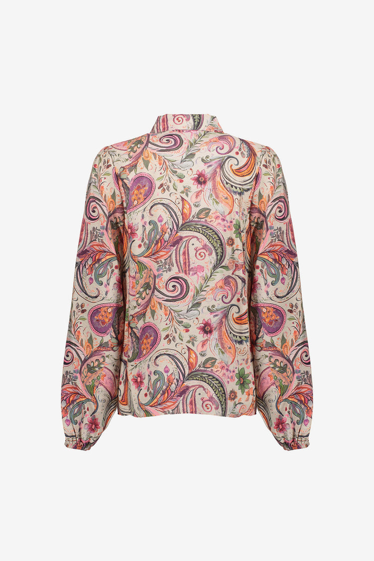 Geisha Damen-Bluse mit elegantem Blumenmuster