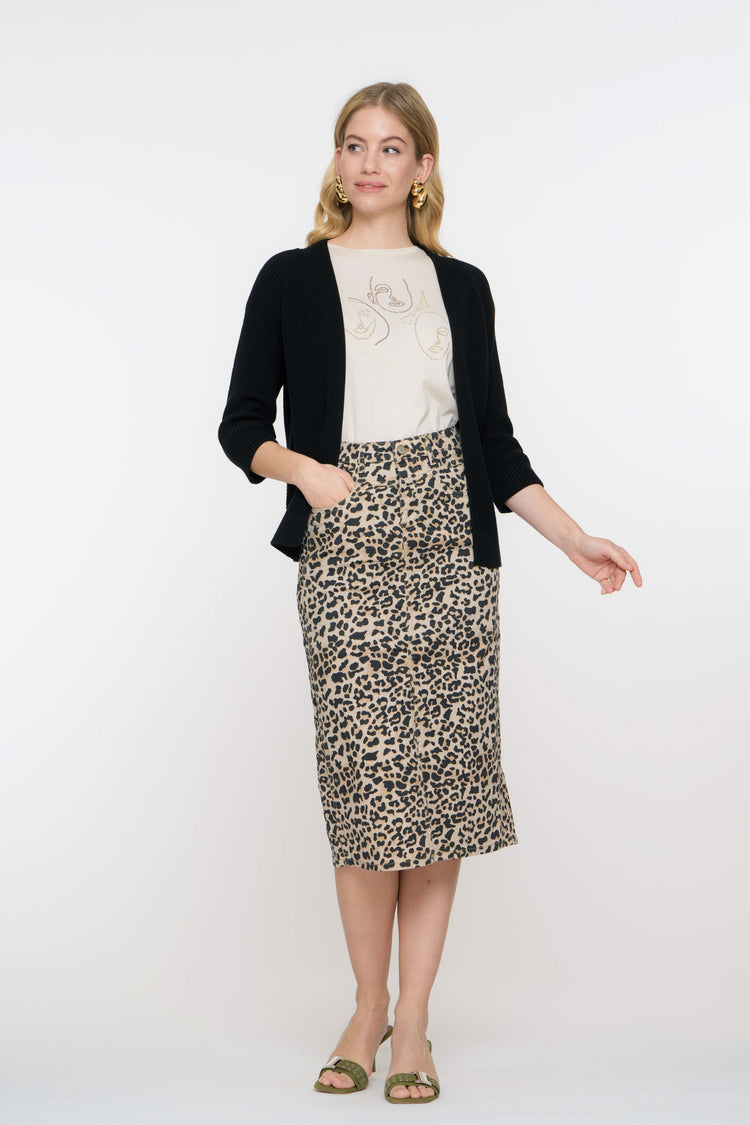 Geisha Fashion einfarbige Strickjacke