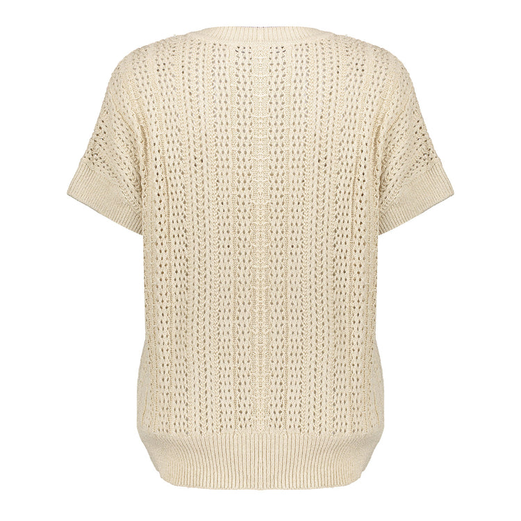 Geisha Fashion Damen Strick-Spencer mit Lurex
