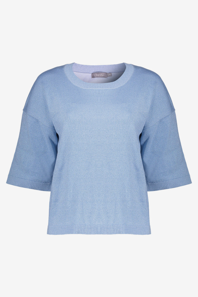 Geisha Fashion Damen Strickpullover mit Lurex