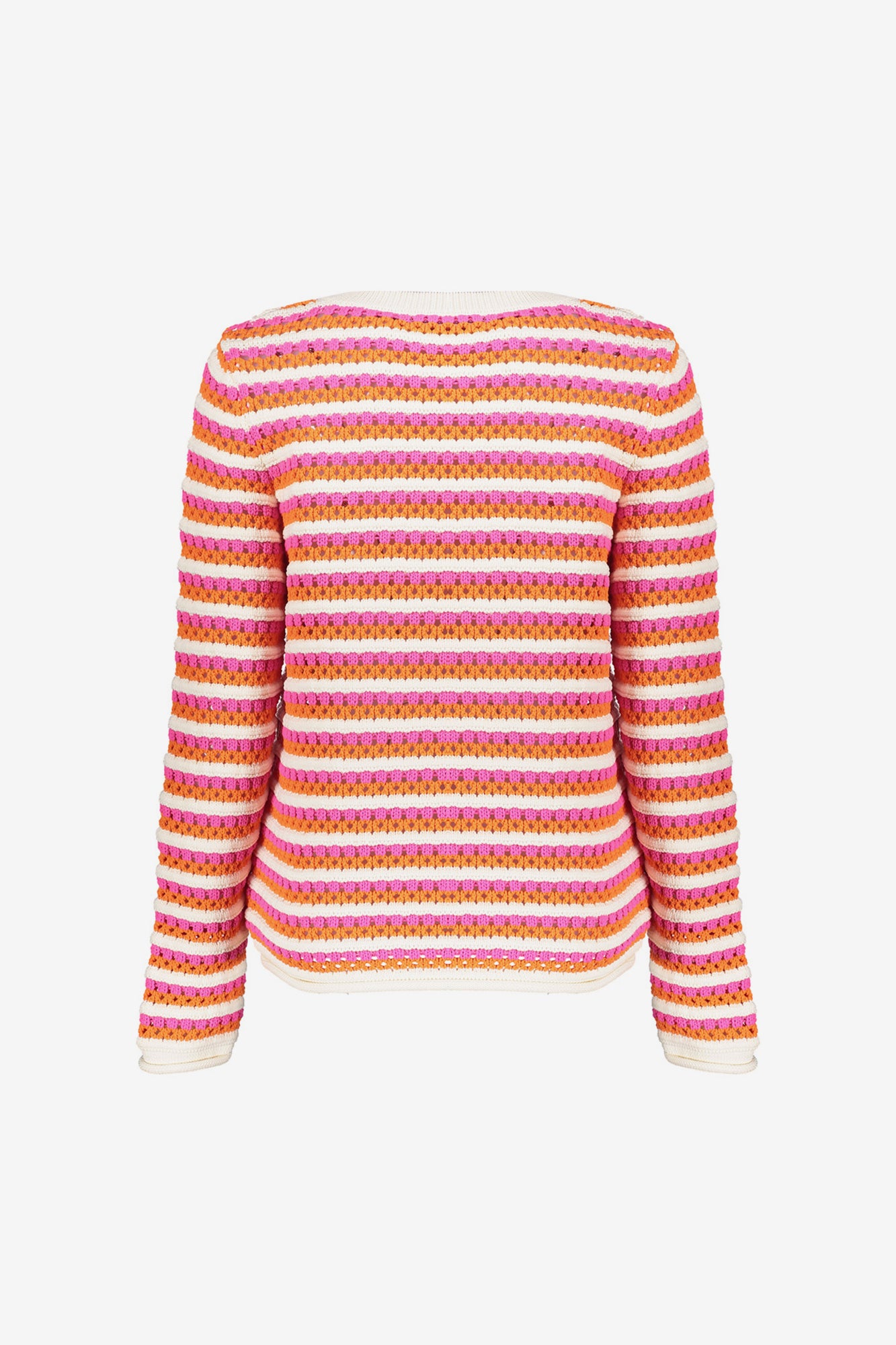Geisha Fashion Damen Ajour Pullover mit Streifen