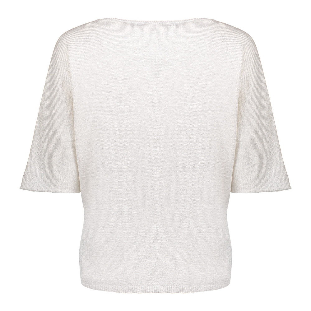 Geisha Fashion Damenpullover mit V-Ausschnitt und weiten Ärmeln