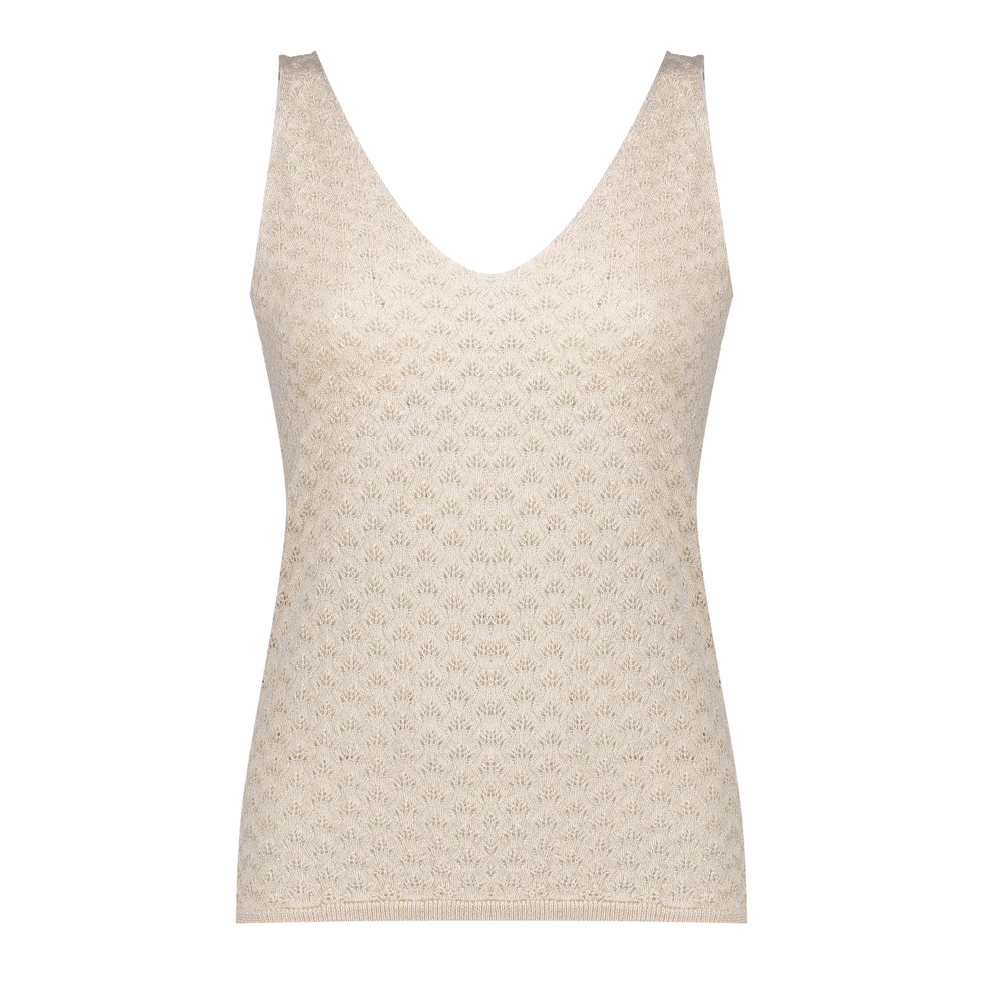 Geisha Fashion Damen Ajour-Top mit Lurex