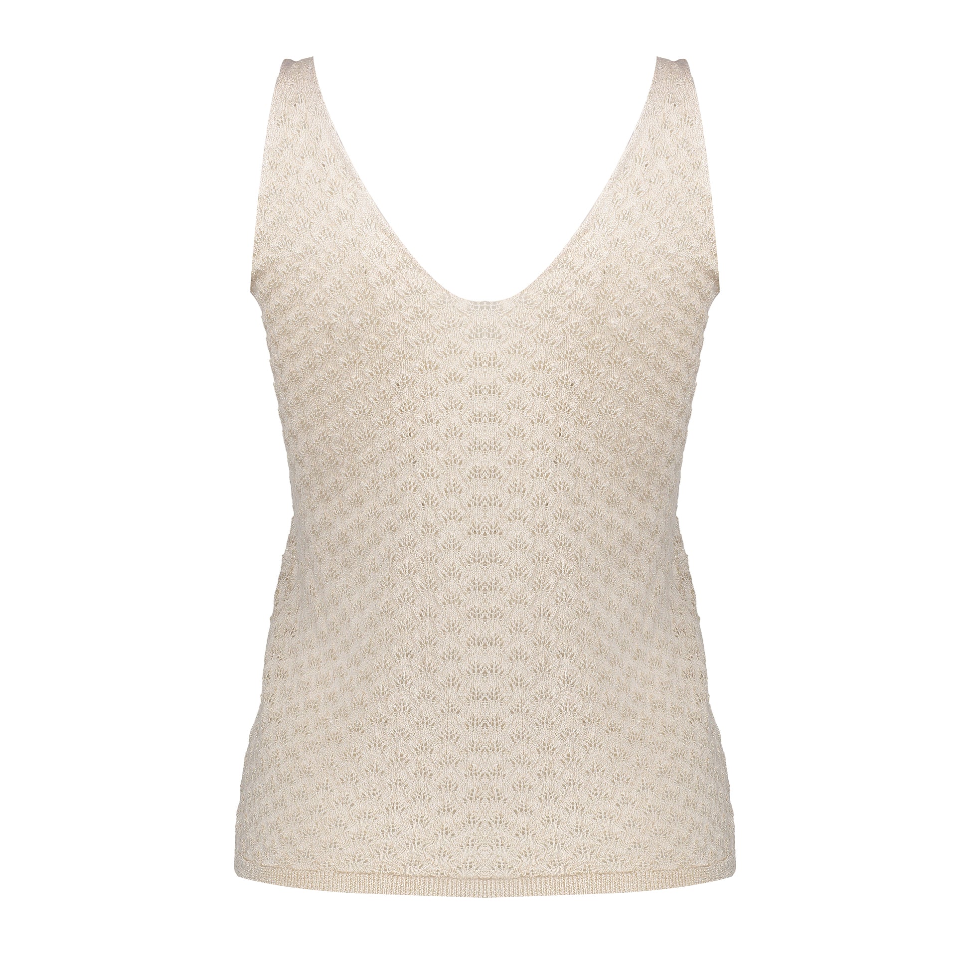 Geisha Fashion Damen Ajour-Top mit Lurex