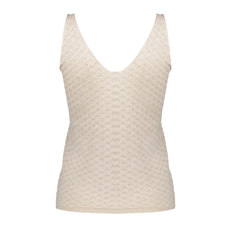 Geisha Fashion Damen Ajour-Top mit Lurex