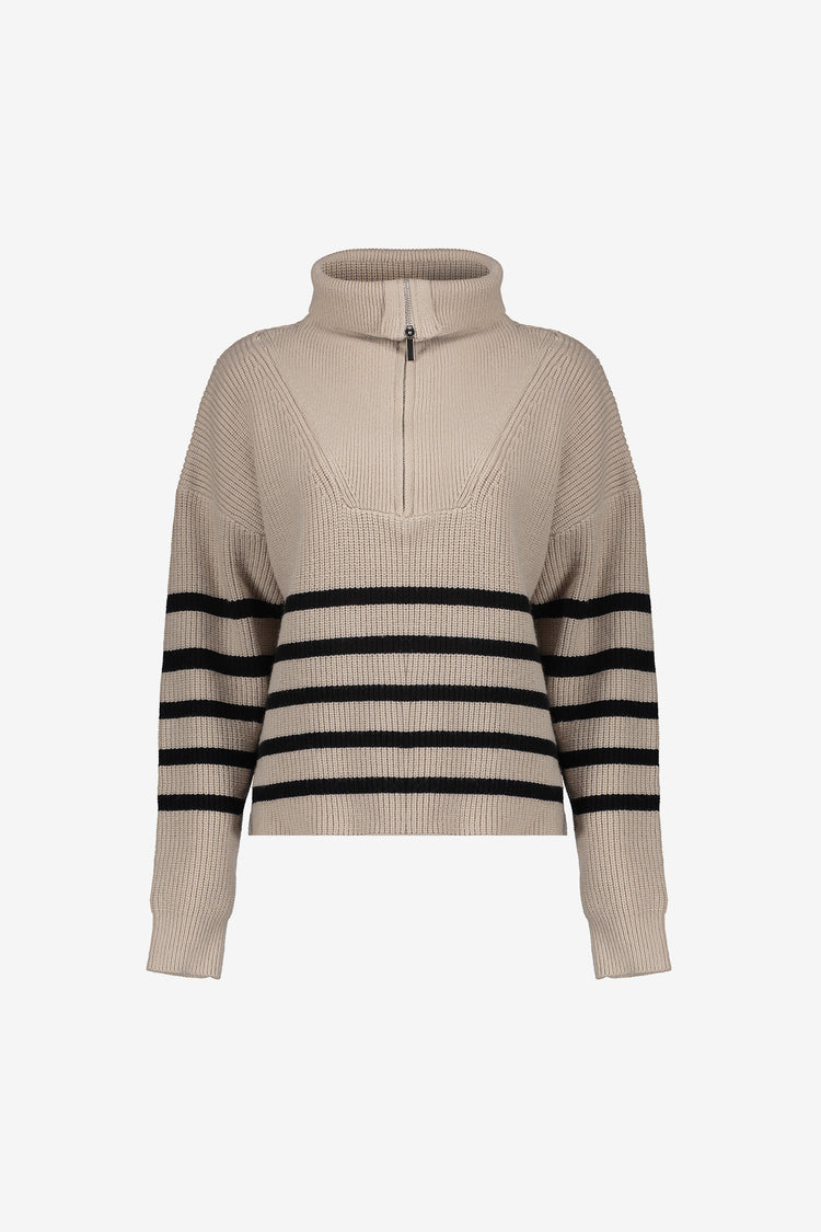 Geisha Damenpullover mit Streifenmuster
