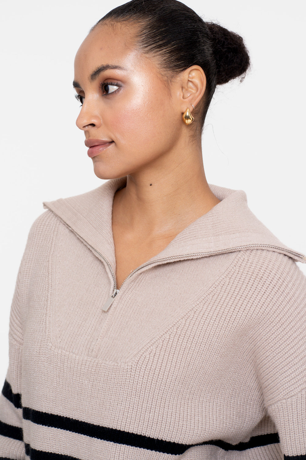 Geisha Damenpullover mit Streifenmuster