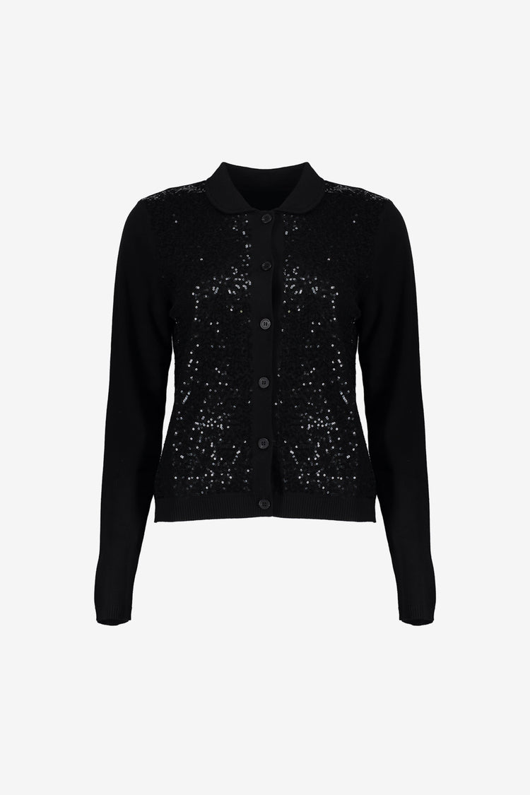 Geisha Damen-Strickjacke mit Pailletten