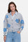 Geisha Damen-Oversized-Strickjacke mit Blumenmotiv