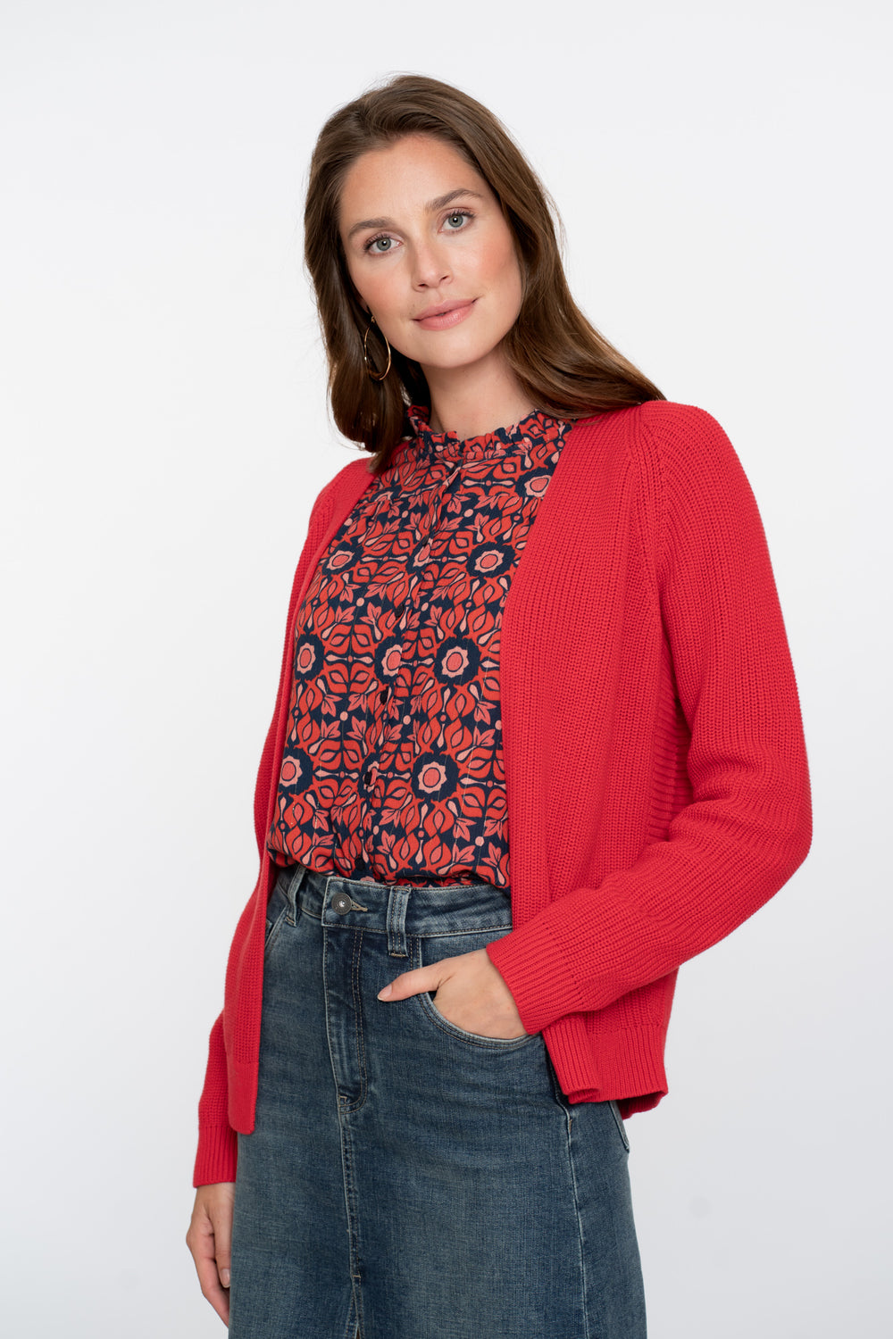 Geisha Damen-Strickjacke