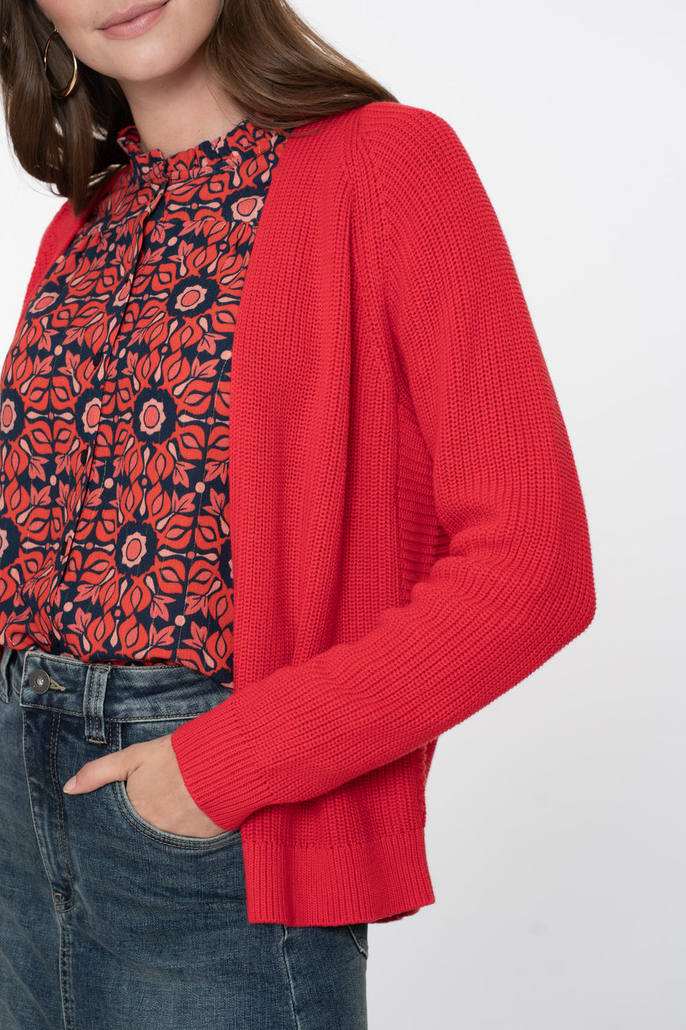 Geisha Damen-Strickjacke