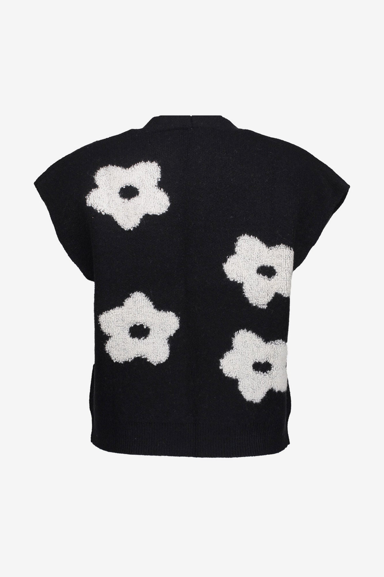 Geisha Damen-boxy Strickjacke mit Blumenmotiv