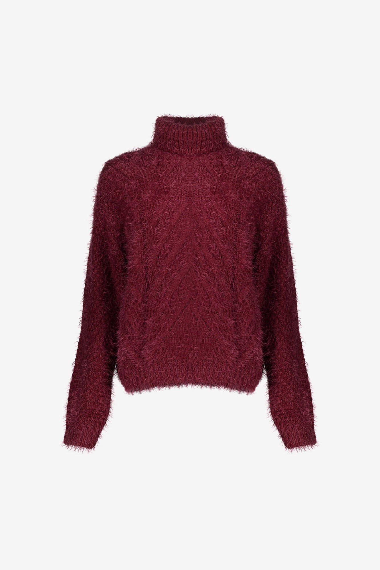 Geisha Damen Zopfpullover mit Turtleneck