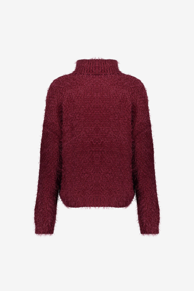 Geisha Damen Zopfpullover mit Turtleneck