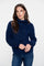 Geisha Damen Zopfpullover mit Turtleneck