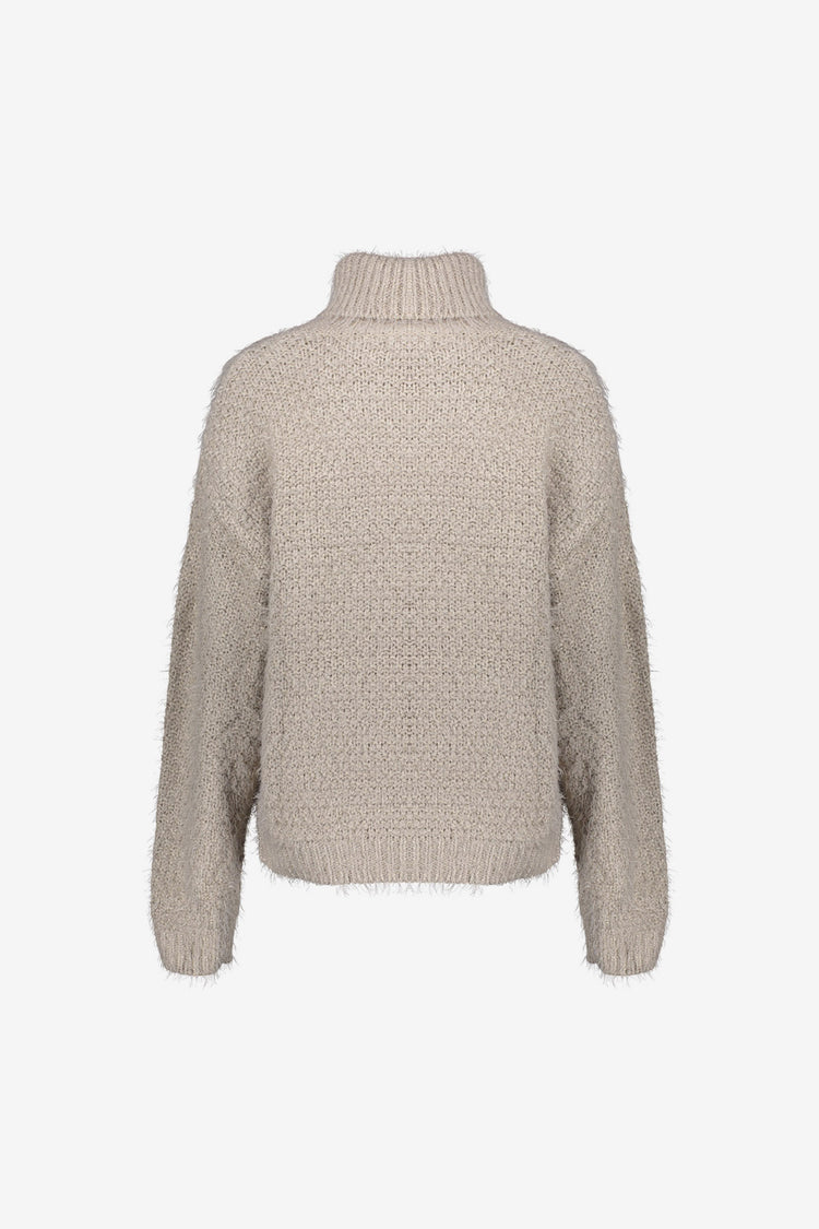 Geisha Damen Zopfpullover mit Turtleneck