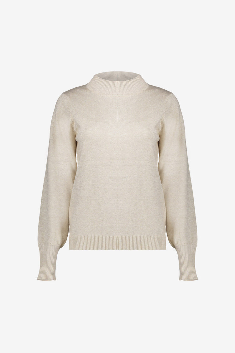 Geisha Damenpullover mit Puffärmeln und Lurex