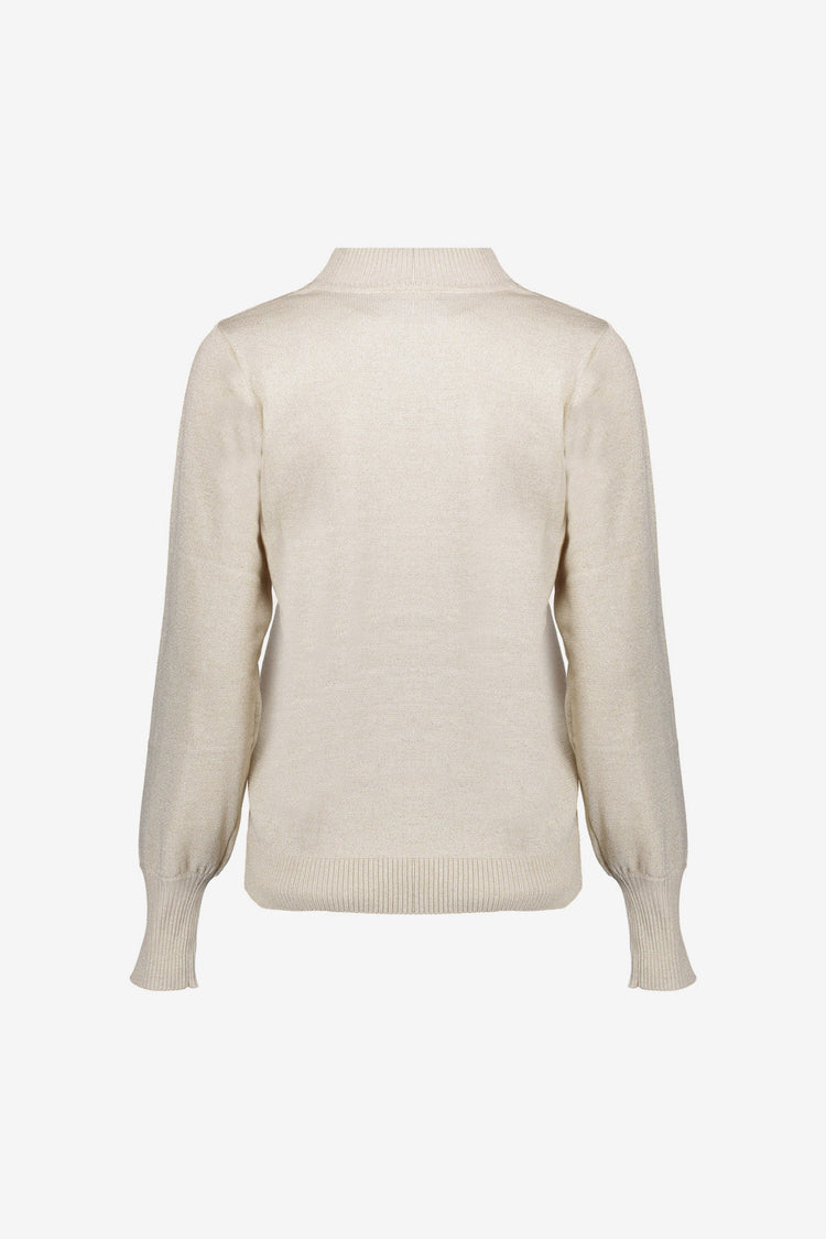 Geisha Damenpullover mit Puffärmeln und Lurex