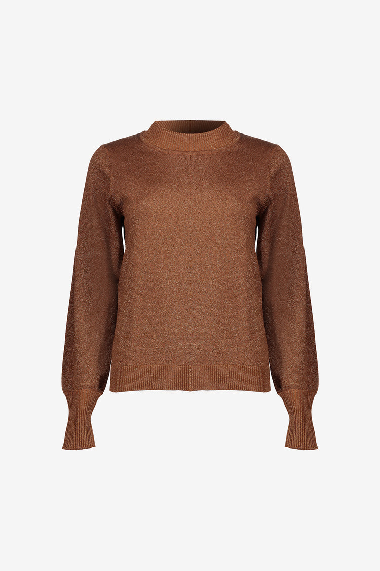 Geisha Damenpullover mit Puffärmeln und Lurex