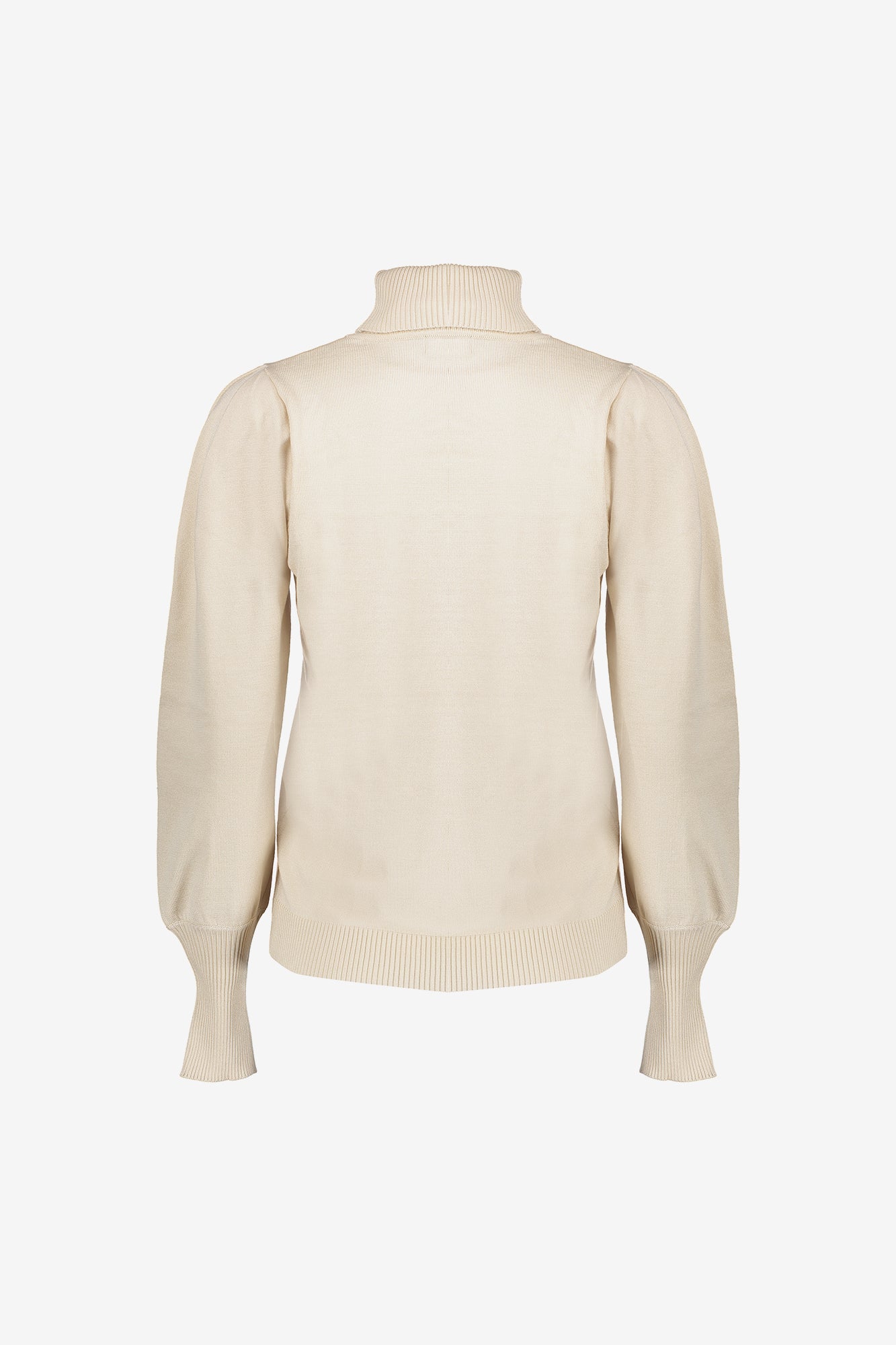 Geisha Damenfigurbetonter Basicpullover mit Puffärmeln