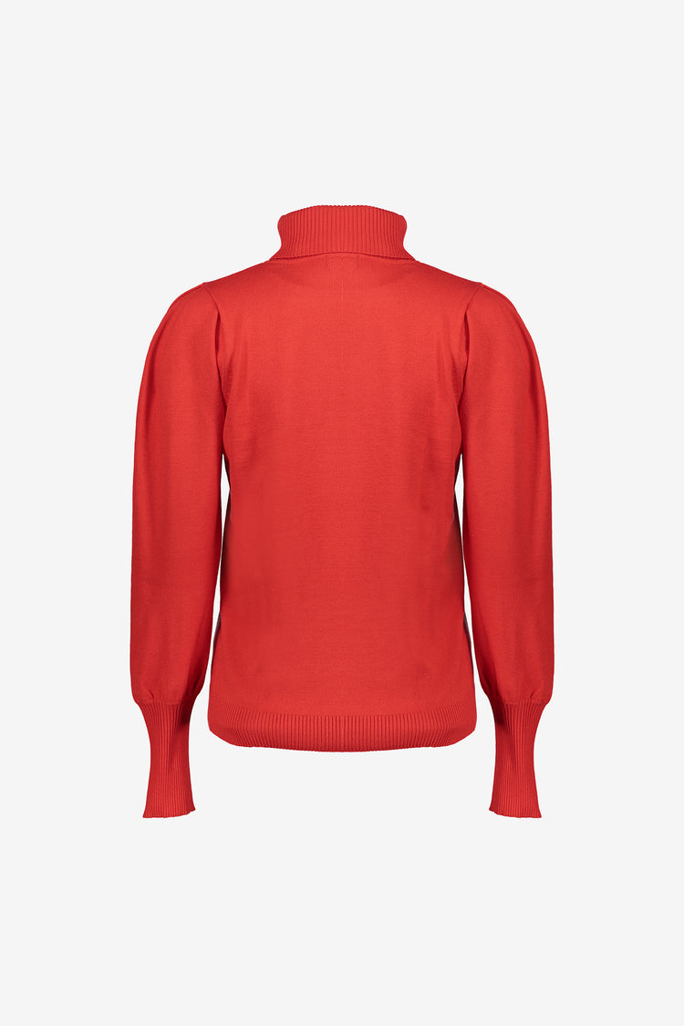 Geisha Damen Basic-Pullover mit Puffärmeln